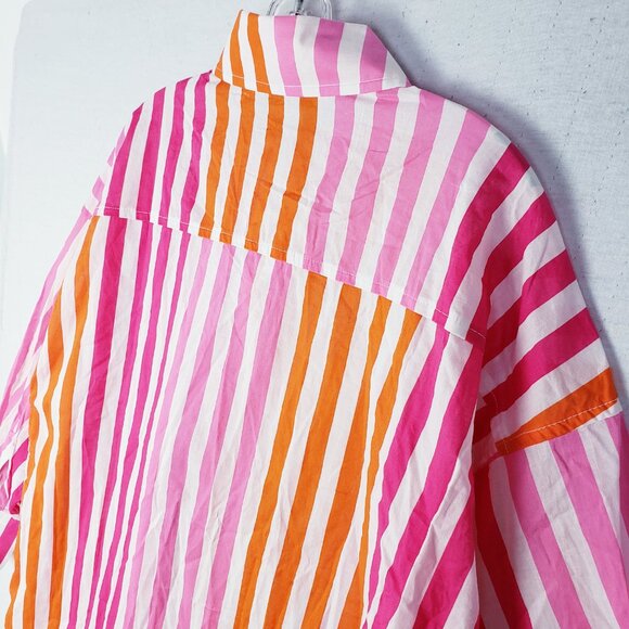 NWoT Beach Riot Revolve Alexa Shirt Dress Top Sunset Stripes Coverup size S/M - Picture 10 of 13